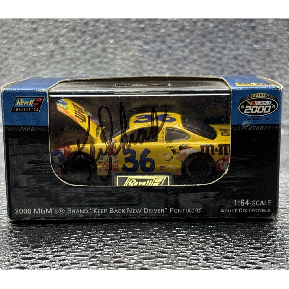 Signed Ken Schrader #36 M&M’s 2000 Pontiac 1:64 NASCAR Diecast 1 of 9,000